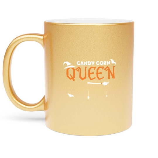 Candy Corn Queen - Halloween Metallic Mugs