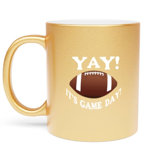 Yay! It's Game Day! Metallic Mugs