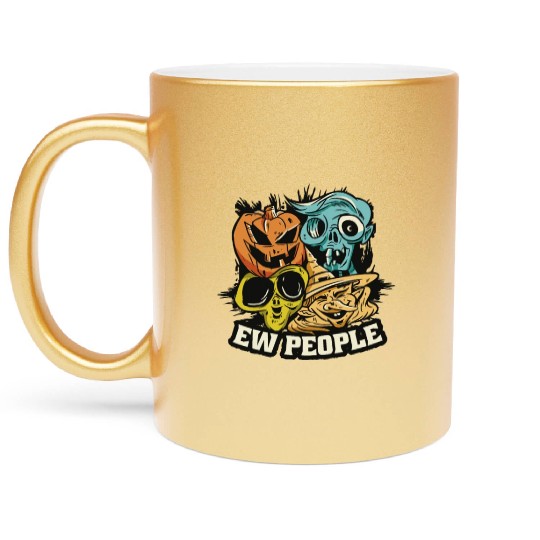 People zombies halloween People zombies halloween Metallic Mugs