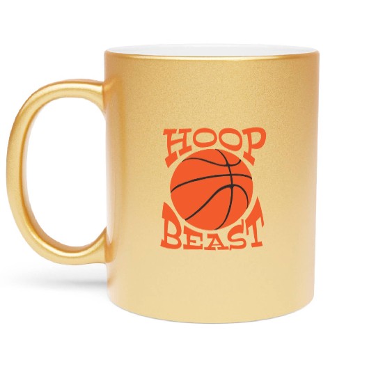 Hoop Beast / slam dunk - funny basketball saying Metallic Mugs