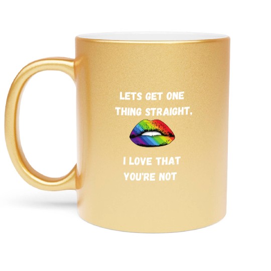 lesbian lgbtq pride valentine day 202 valentines Metallic Mugs