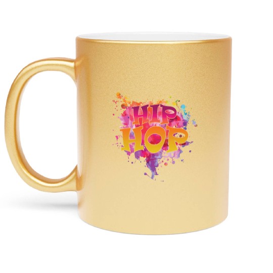 Hip Hop Genre Rap Freestyle Metallic Mugs