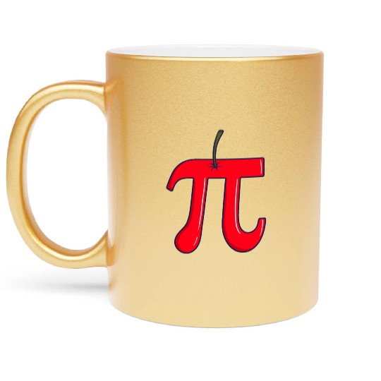 Cherry Pi - Funny Pi Day Math Teacher Metallic Mugs