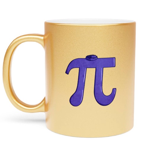 Blueberry Pi - Funny Pi Day Math Teacher Metallic Mugs