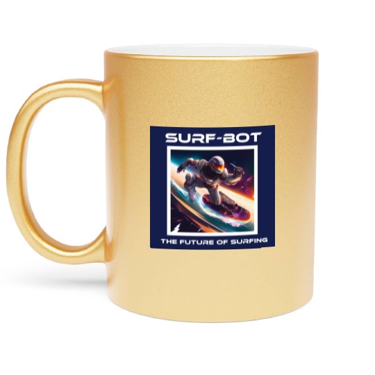 Robot Silver Surfer Metallic Mugs