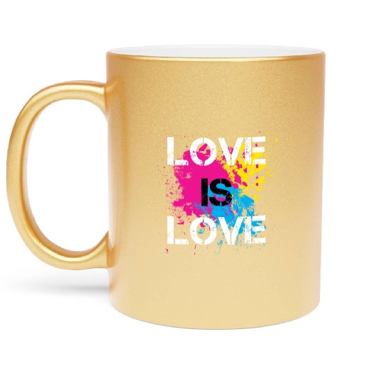 Love is love Metallic Mugs