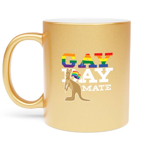 Australian LGBT Bi Homo Transgender Lesbian Gay Metallic Mugs
