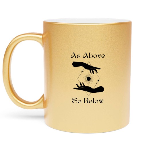 As Above So Below Metallic Mugs