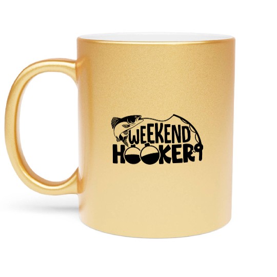 Weekend Hooker Metallic Mugs Fishing