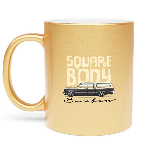 square body Santa Fe Tan Metallic Mugs