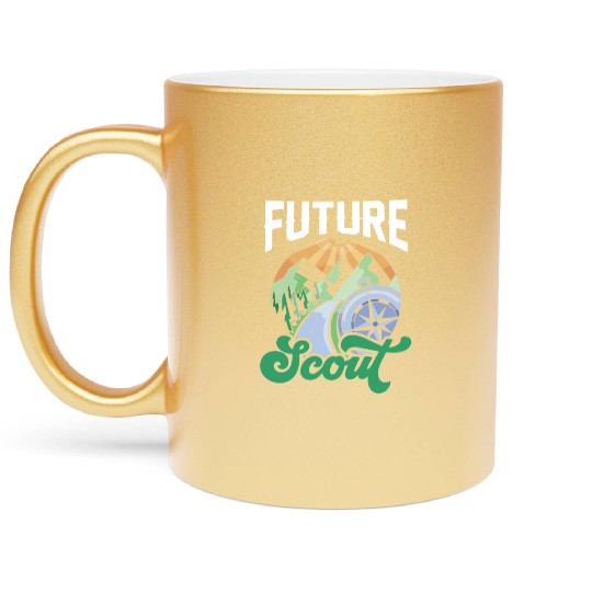 Future Scout Outdoor Hiking Scouting Scouts Metallic Mugs