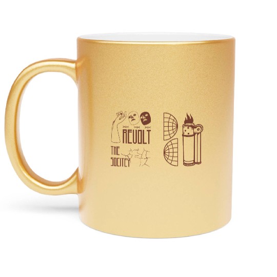 Revolt the Society Metallic Mugs