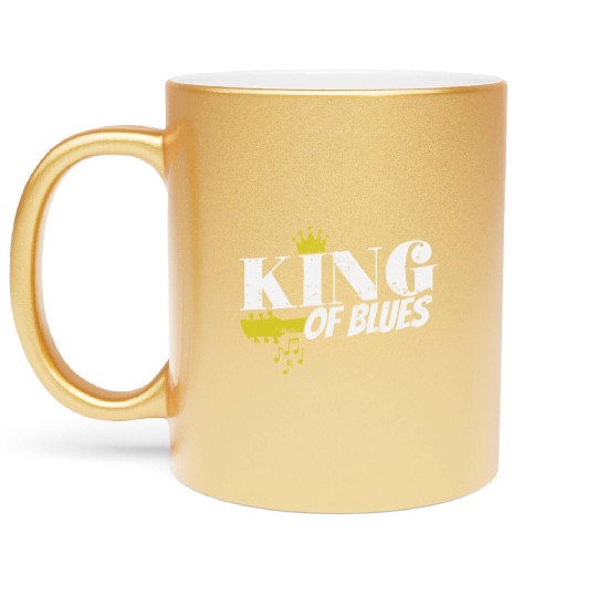 King of Blues Music Trumpet Singer Metallic Mugs