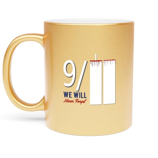 Patriot Day 9 11 Twin Towers New York USA Amerika Metallic Mugs
