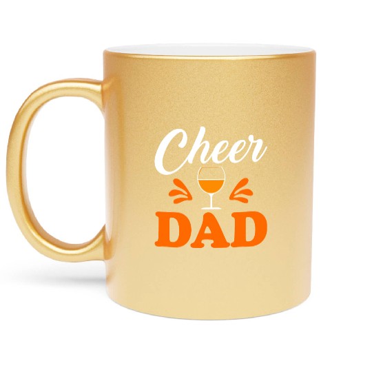 Cheer Dad Metallic Mugs