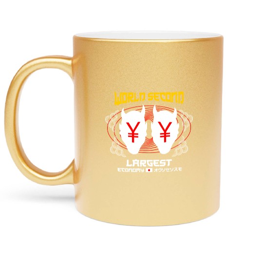 World Second Largest Economy Metallic Mugs