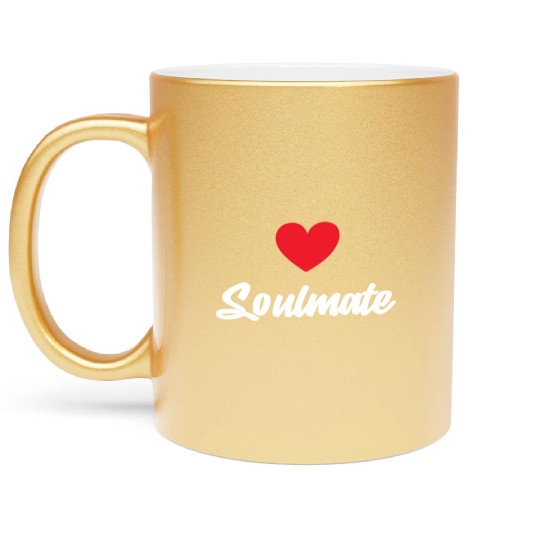 Soulmate Valentine's Day Metallic Mugs