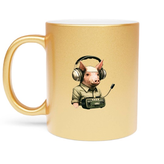 "Ham" Radio Operator Metallic Mugs
