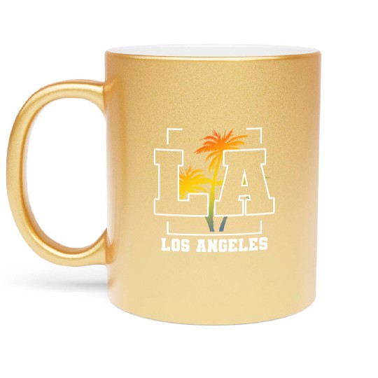 Los Angeles LA California Gift Metallic Mugs