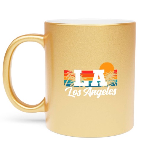 Los Angeles LA California Gift Metallic Mugs