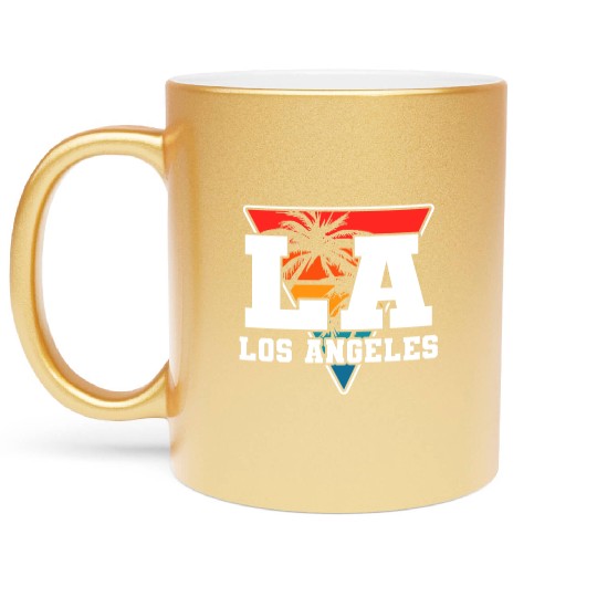 Los Angeles LA California Gift Metallic Mugs