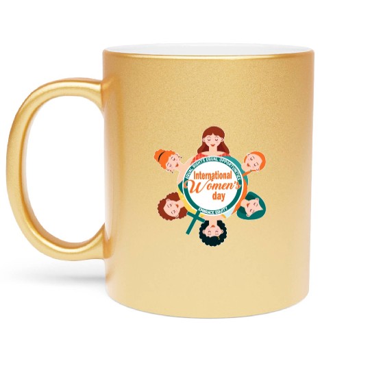 International Women's Day: Embrace Equity Metallic Mugs