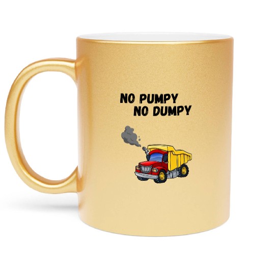 Dump Truck Pump Cover Metallic Mugs