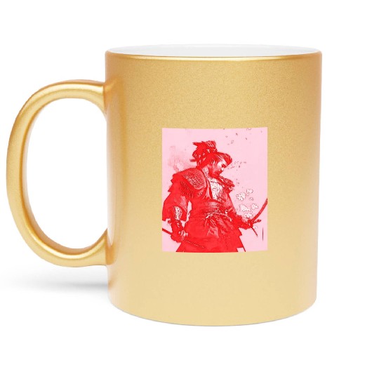 Samurai Japan Japanese Anime Katana Manga samurai Metallic Mugs