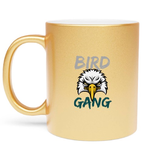Eagle Bird Gang Funny Philadelphia Metallic Mugs