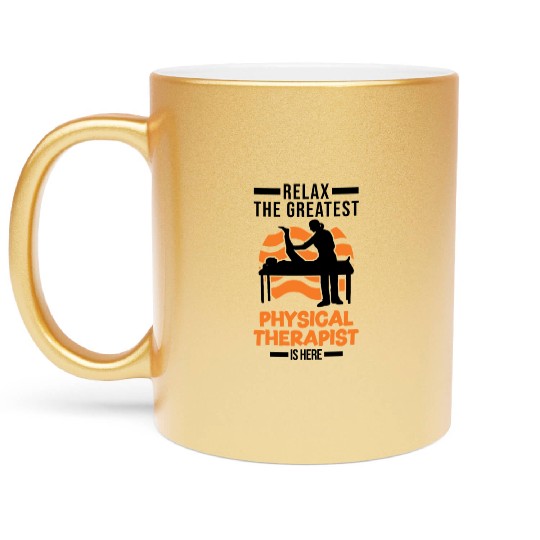 Greatest Physical Therapist Physio Physiotherapist Metallic Mugs