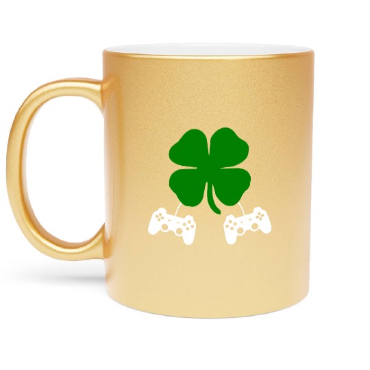 Irish Gamer St Patricks Day Gift Metallic Mugs