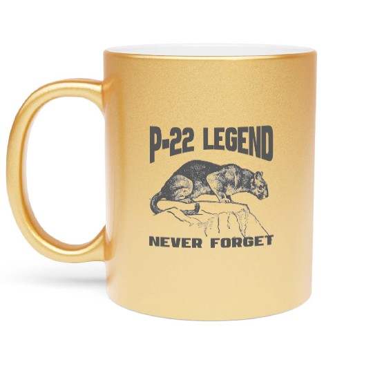 P22 MOUNTAIN LION SILVER LAKE NEVER FORGET Metallic Mugs