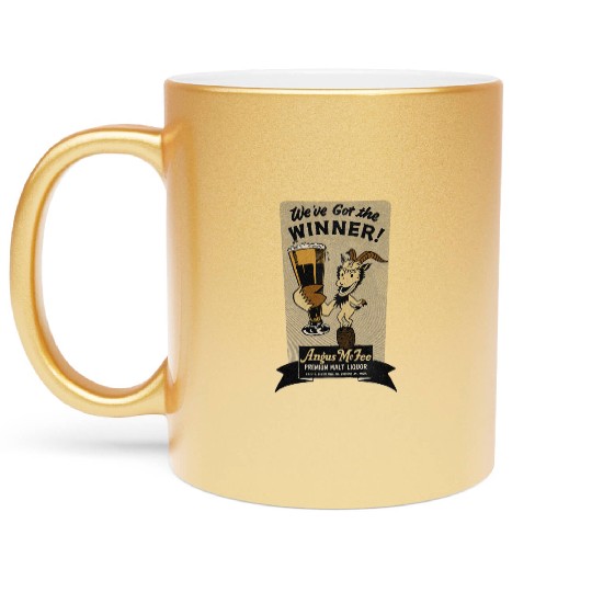 Vintage Detroit Malt Liquor Metallic Mugs