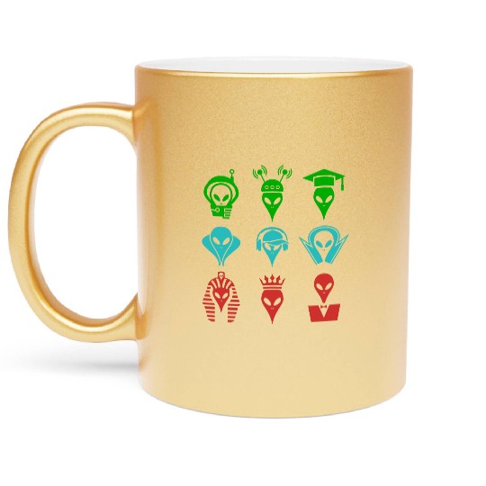 Alien Crew Dance Metallic Mugs