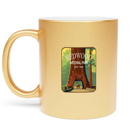 redwood Metallic Mugs