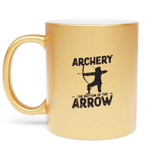 Archery, the rhythm of the arrow - Archery Metallic Mugs
