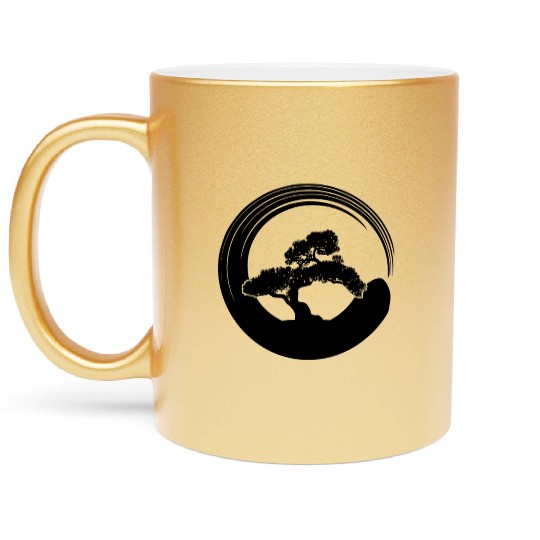 Bonsai Funny Japanese Bonsai Tree Whisperer Gift Metallic Mugs