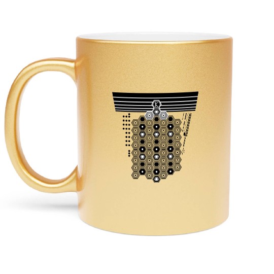 Cyber modern Metallic Mugs