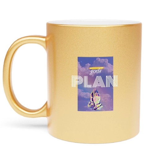 Gods Plan Metallic Mugs