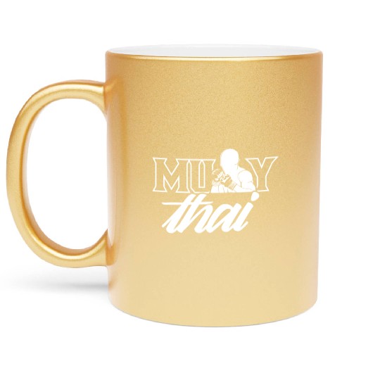 Muay Thai Hobby Fighter Boxing Martial Arts Metallic Mugs