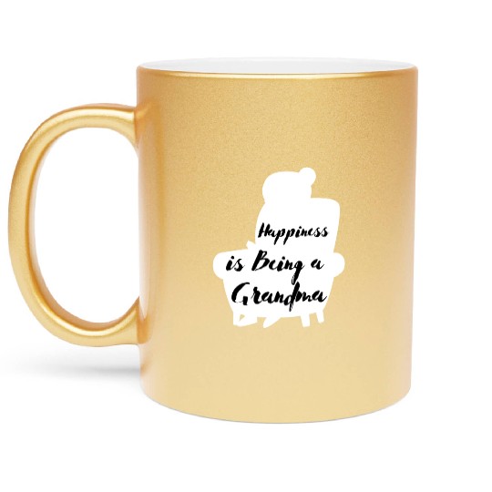 Find Happiness as a Grandma: Adorable Grandma Metallic Mugs
