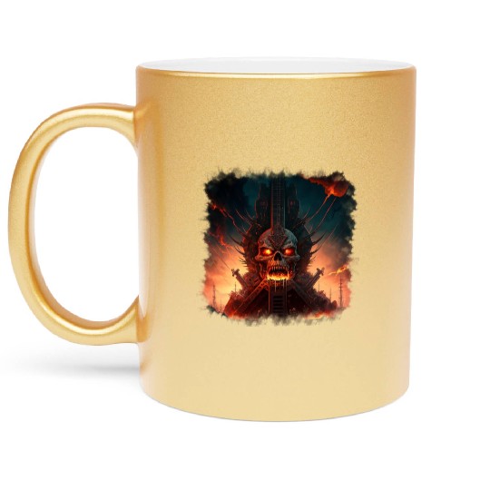 Freaking out Heavy Metal Metallic Mugs