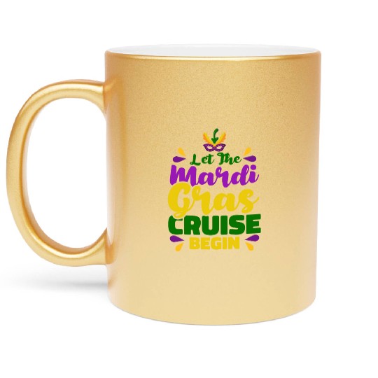 Mardi Gras Street Festival Mardi Gras Mardi Gras C Metallic Mugs