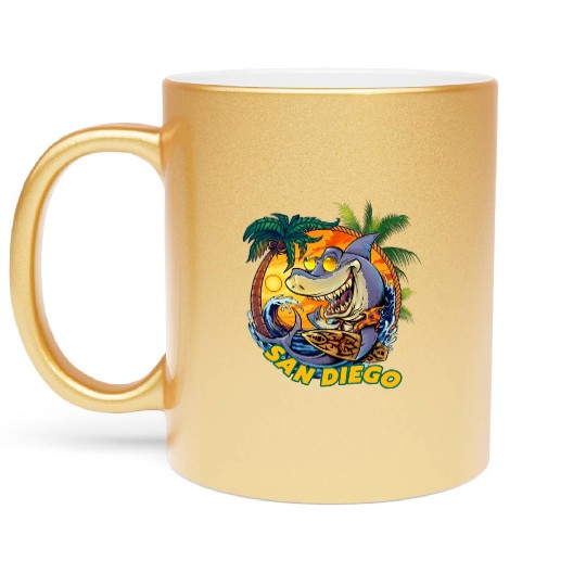 San Diego Metallic Mugs