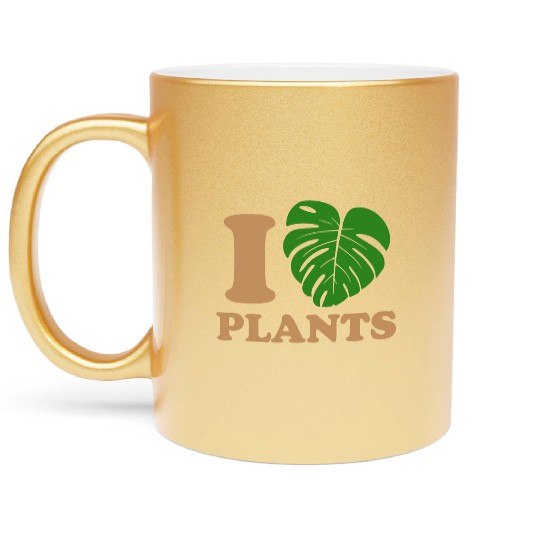 I love plants Metallic Mugs