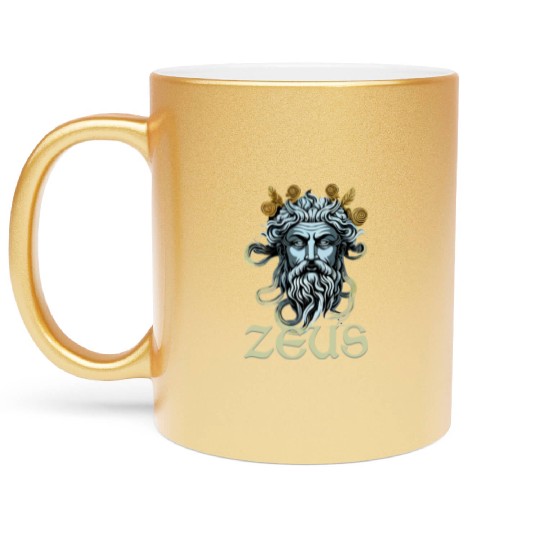 Greek God Zeus Greece Ancient Mythology Metallic Mugs