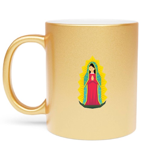 Lady Guadalupe Metallic Mugs | Guadalupe Metallic Mugs |VirginMary