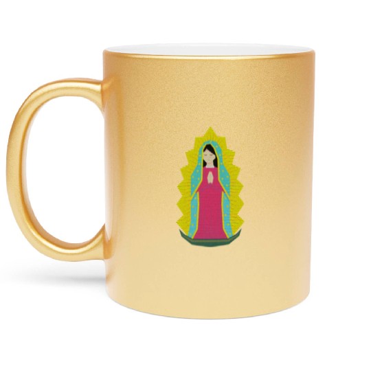 Lady Guadalupe Metallic Mugs | Guadalupe Metallic Mugs |VirginMary