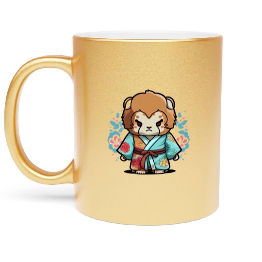 Lion kimono Metallic Mugs