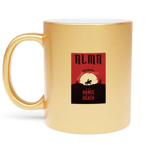 Alma Colorado wild west town Metallic Mugs